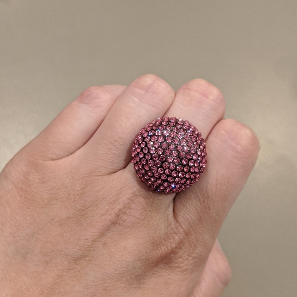 💐2 for $15💐Pink Rhinestone Ring - Picture 2 of 5